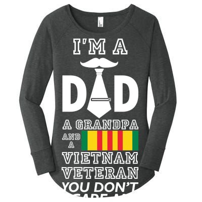 Dad Vietnam Veteran  Women's Perfect Tri Tunic Long Sleeve Shirt