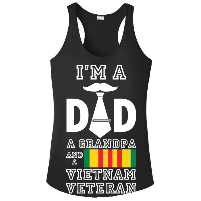 Dad Vietnam Veteran  Ladies PosiCharge Competitor Racerback Tank