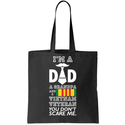 Dad Vietnam Veteran  Tote Bag