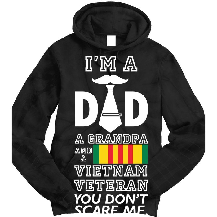 Dad Vietnam Veteran  Tie Dye Hoodie