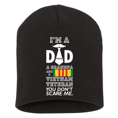 Dad Vietnam Veteran  Short Acrylic Beanie