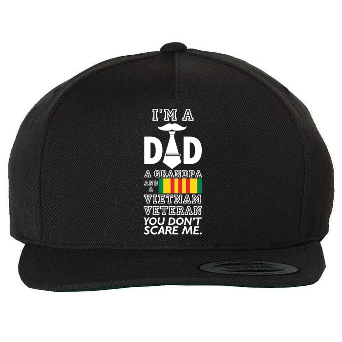 Dad Vietnam Veteran  Wool Snapback Cap