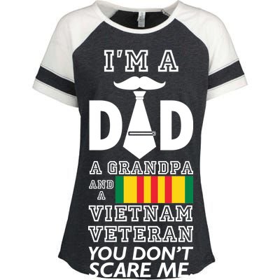 Dad Vietnam Veteran  Enza Ladies Jersey Colorblock Tee