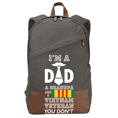 Dad Vietnam Veteran  Cotton Canvas Backpack