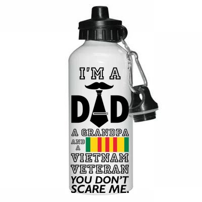 Dad Vietnam Veteran  Aluminum Water Bottle