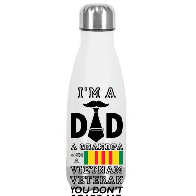 Dad Vietnam Veteran  Stainless Steel Insulated Water Bottle