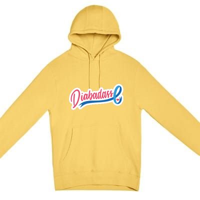 Diabetes Awareness Diabadass Premium Pullover Hoodie