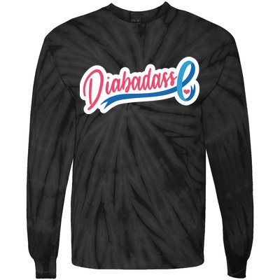 Diabetes Awareness Diabadass Tie-Dye Long Sleeve Shirt