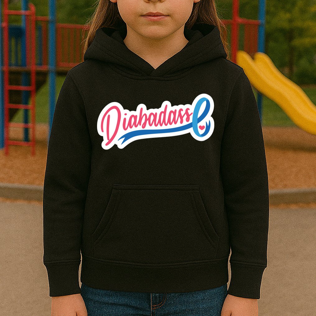 Diabetes Awareness Diabadass Kids Hoodie