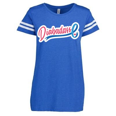 Diabetes Awareness Diabadass Enza Ladies Jersey Football T-Shirt