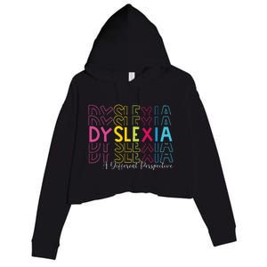 Dyslexia A Different Perspective Dyslexia Awareness Crop Fleece Hoodie