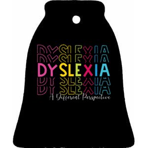 Dyslexia A Different Perspective Dyslexia Awareness Ceramic Bell Ornament