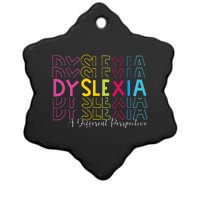 Dyslexia A Different Perspective Dyslexia Awareness Ceramic Star Ornament