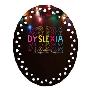 Dyslexia A Different Perspective Dyslexia Awareness Ceramic Oval Ornament