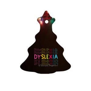 Dyslexia A Different Perspective Dyslexia Awareness Ceramic Tree Ornament