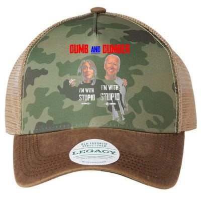 Dumb And Dumber Haris and Biden Vote For Trump 2024 Legacy Tie Dye Trucker Hat