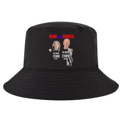 Dumb And Dumber Haris and Biden Vote For Trump 2024 Cool Comfort Performance Bucket Hat