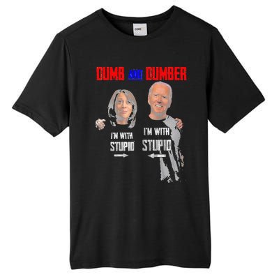 Dumb And Dumber Haris and Biden Vote For Trump 2024 Tall Fusion ChromaSoft Performance T-Shirt