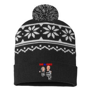 Dumb And Dumber Haris and Biden Vote For Trump 2024 USA-Made Snowflake Beanie