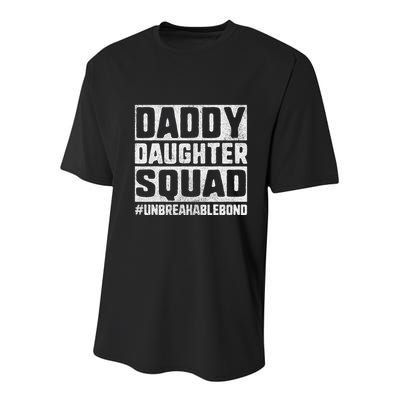 Daddy And Daughter S Father Daughter Squad Bond Youth Performance Sprint T-Shirt