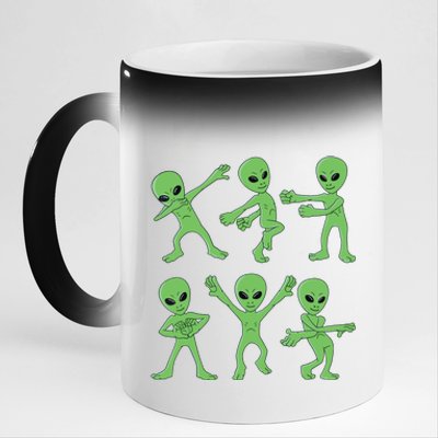 Dancing Aliens Dance Challenge Halloween 11oz Black Color Changing Mug