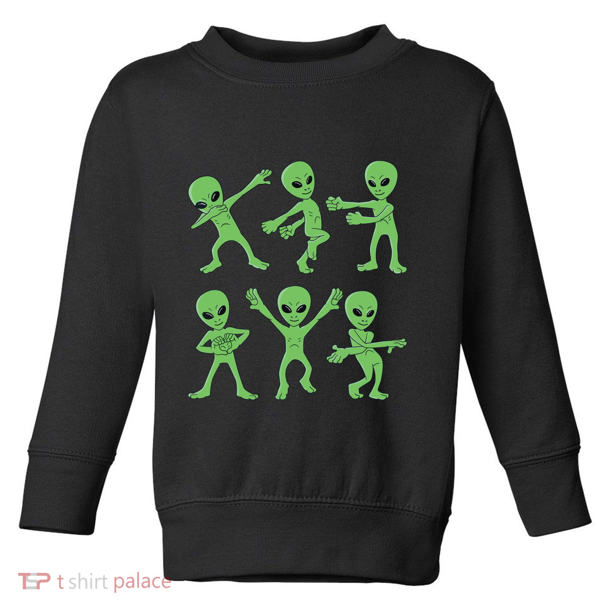 Dancing Aliens Dance Challenge Halloween Toddler Sweatshirt