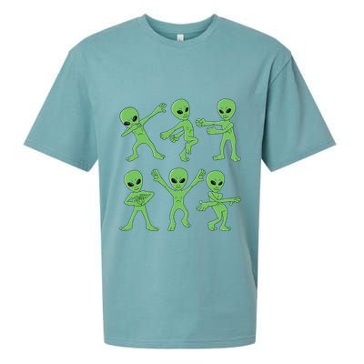 Dancing Aliens Dance Challenge Halloween Sueded Cloud Jersey T-Shirt