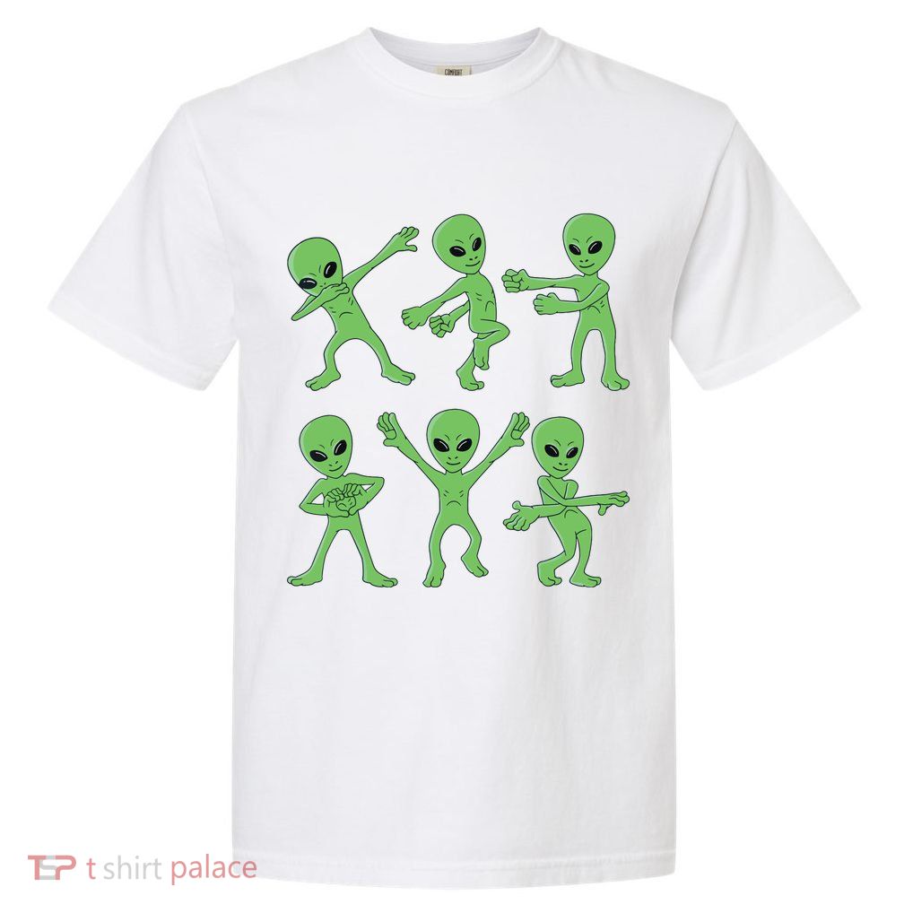Dancing Aliens Dance Challenge Halloween Garment-Dyed Heavyweight T-Shirt