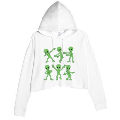 Dancing Aliens Dance Challenge Halloween Crop Fleece Hoodie