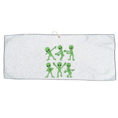 Dancing Aliens Dance Challenge Halloween Large Microfiber Waffle Golf Towel