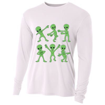 Dancing Aliens Dance Challenge Halloween Cooling Performance Long Sleeve Crew