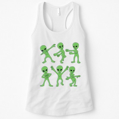 Dancing Aliens Dance Challenge Halloween Womens Tank Top