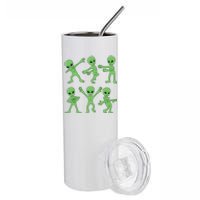 Dancing Aliens Dance Challenge Halloween Stainless Steel Tumbler