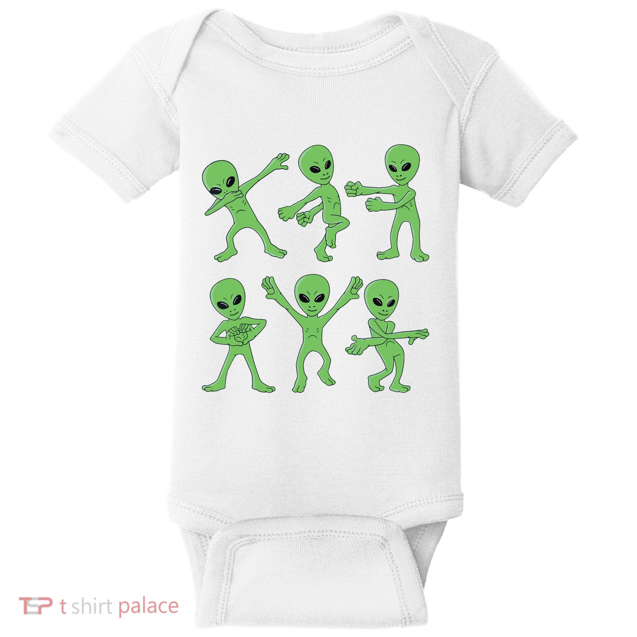 Dancing Aliens Dance Challenge Halloween Baby Bodysuit