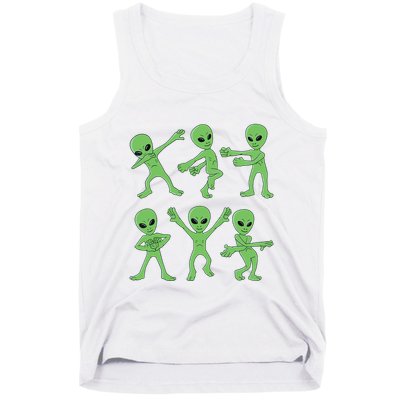 Dancing Aliens Dance Challenge Halloween Tank Top