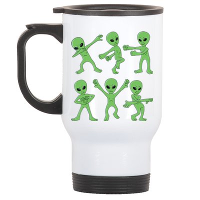 Dancing Aliens Dance Challenge Halloween Stainless Steel Travel Mug