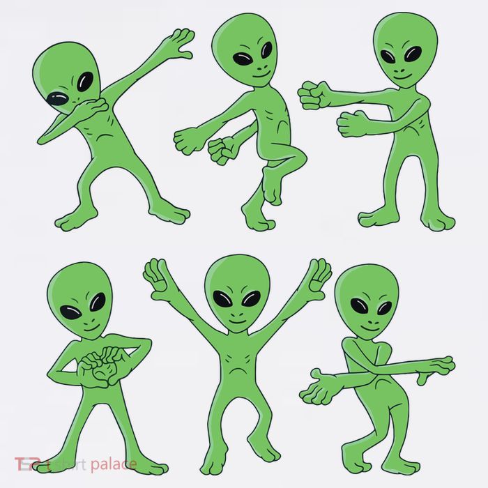 Dancing Aliens Dance Challenge Halloween Womens T-Shirt