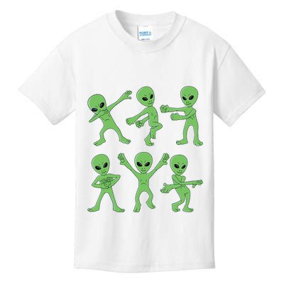 Dancing Aliens Dance Challenge Halloween Kids T-Shirt