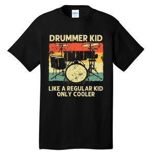 Drumming Art Drumline Drum Set Drummer Tall T-Shirt