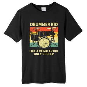 Drumming Art Drumline Drum Set Drummer Tall Fusion ChromaSoft Performance T-Shirt