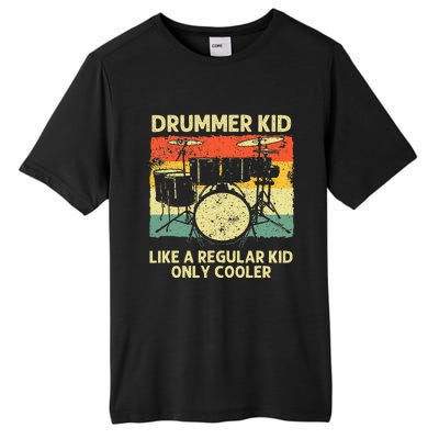 Drumming Art Drumline Drum Set Drummer Tall Fusion ChromaSoft Performance T-Shirt