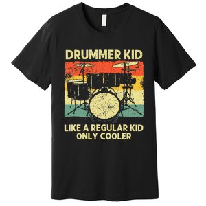 Drumming Art Drumline Drum Set Drummer Premium T-Shirt