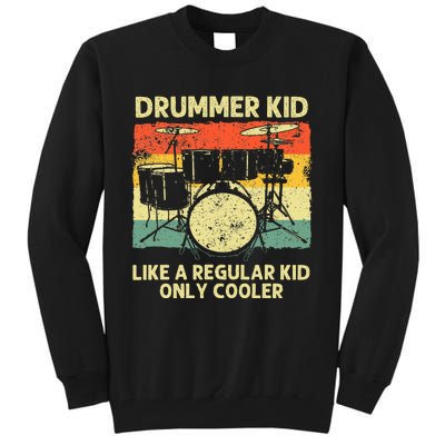 Drumming Art Drumline Drum Set Drummer Tall Sweatshirt