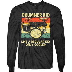 Drumming Art Drumline Drum Set Drummer Tie-Dye Long Sleeve Shirt