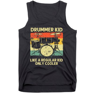 Drumming Art Drumline Drum Set Drummer Tank Top