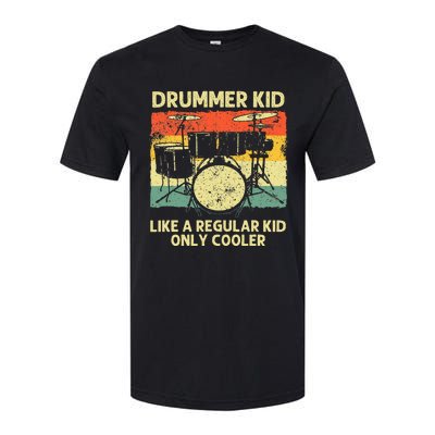 Drumming Art Drumline Drum Set Drummer Softstyle CVC T-Shirt