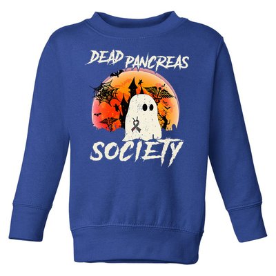 Diabetes Awareness Dead Pancreas Society Halloween Ghost Toddler Sweatshirt