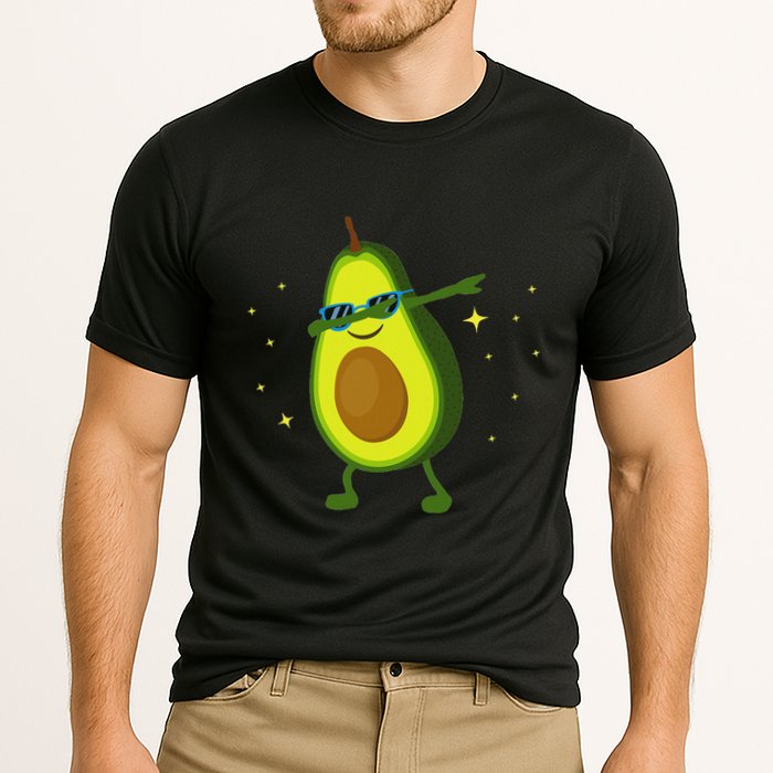 Dabbing Avocado Dabbing Fruit S Vegan Avocado Cooling Performance Crew T-Shirt