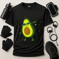 Dabbing Avocado Dabbing Fruit S Vegan Avocado Cooling Performance Crew T-Shirt