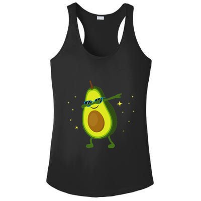 Dabbing Avocado Dabbing Fruit S Vegan Avocado Ladies PosiCharge Competitor Racerback Tank